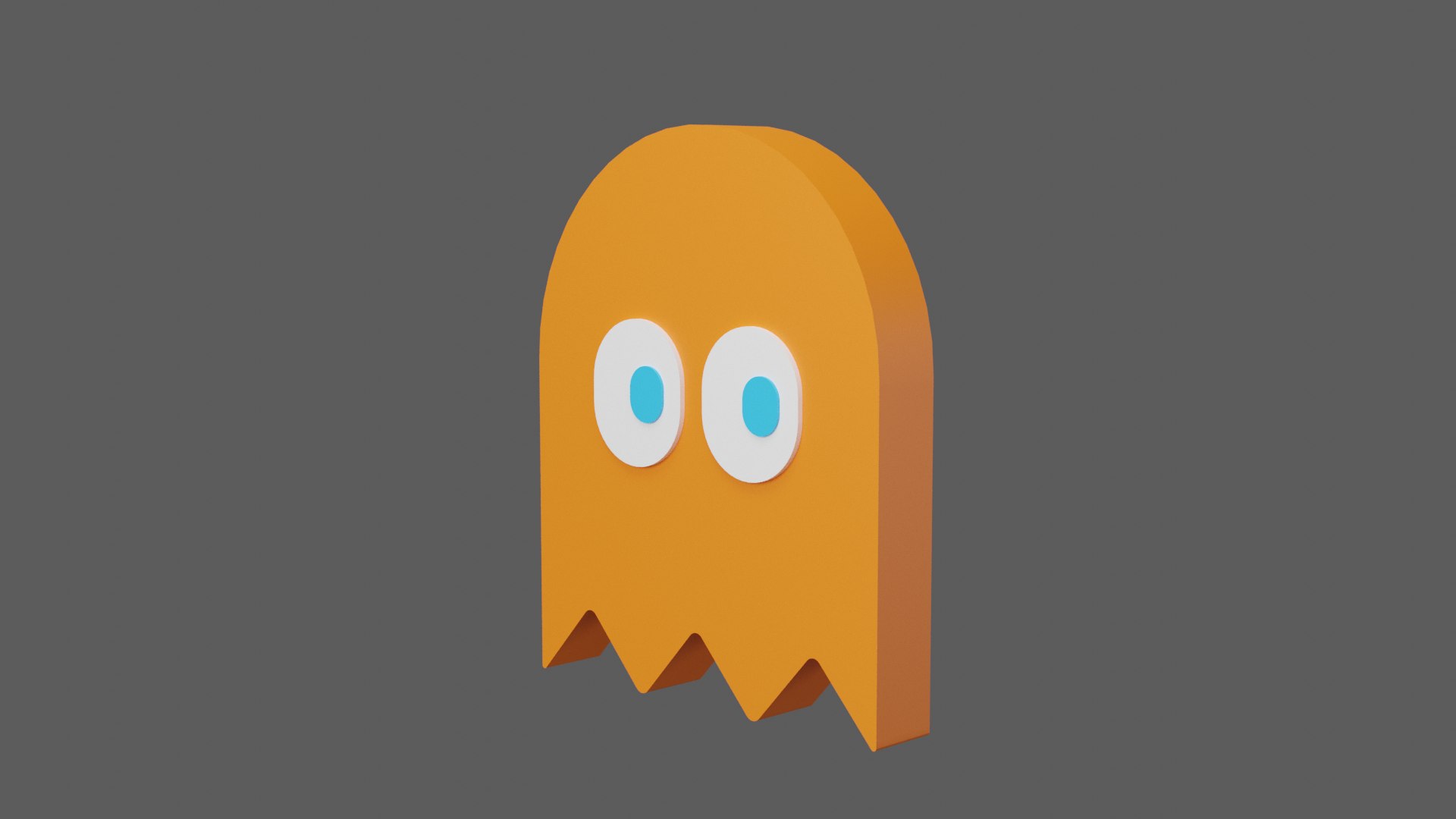 Pacman Ghost Clyde model TurboSquid 2045111