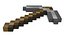 Minecraft Pixelated Stone Pickaxe Asset