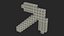 Minecraft Pixelated Stone Pickaxe Asset
