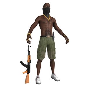 black gangsta 3d model