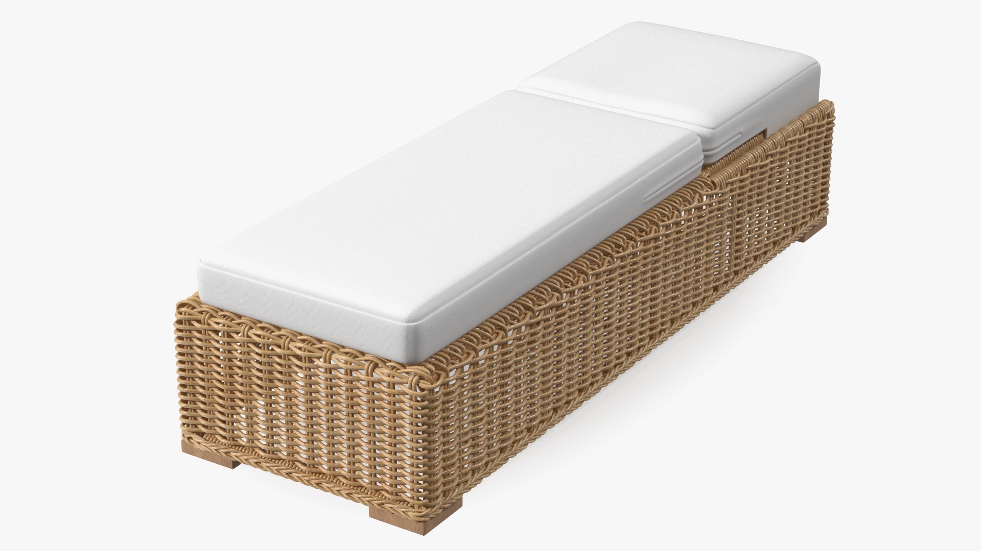 Poolside Reclining Lounge Chaise 3D model preview