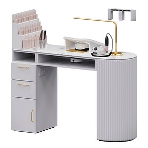White manicure nail table Yoocell