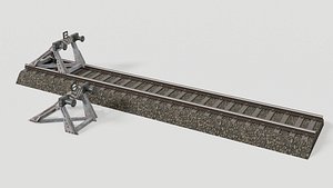 3D Railway buffer