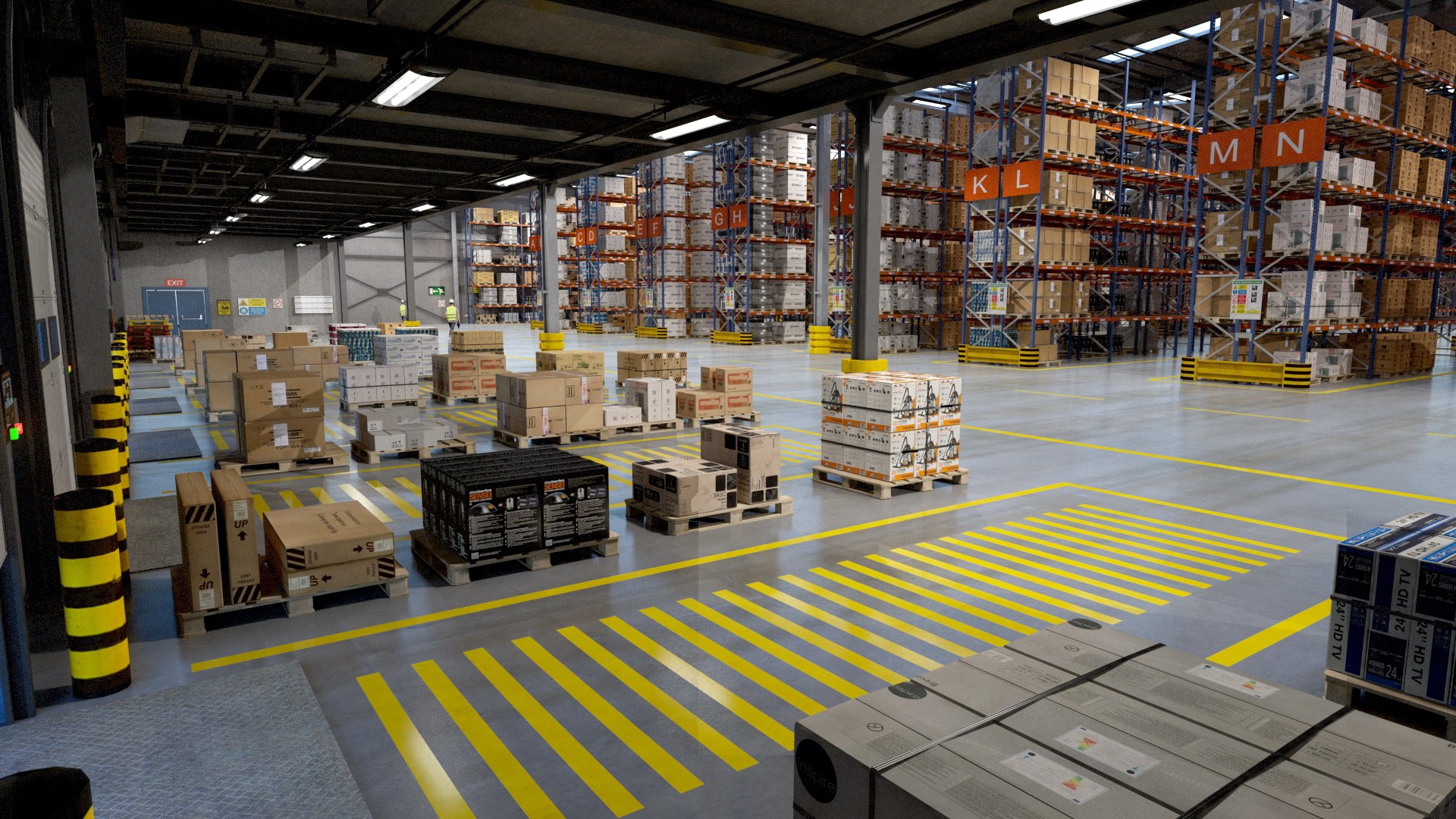 Big Full Warehouse 3D model - TurboSquid 1759997