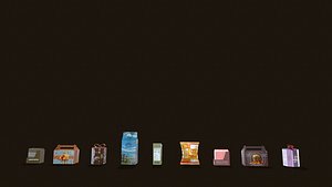 3D Packet Batch 01 model