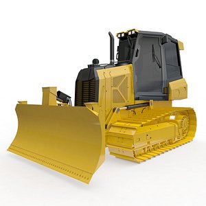 Bulldozer Small Rigged model
