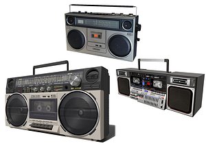 Retro Boom Box Ghetto Blaster Pack