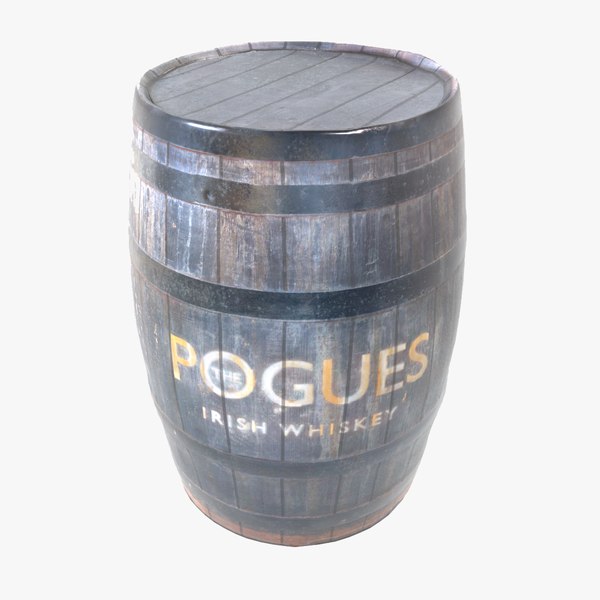 Wooden Whiskey Barrel 3D