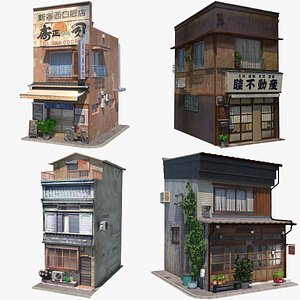 3D Japanese Buildings Bundle 2