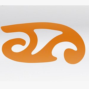 French Curve - 3D Print Ready - Model - H