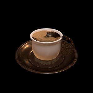 3D model turkish coffee cup rc