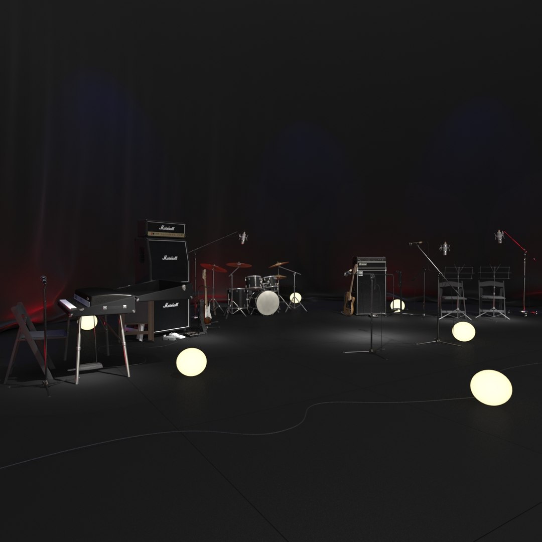 Stage Set 3d Obj