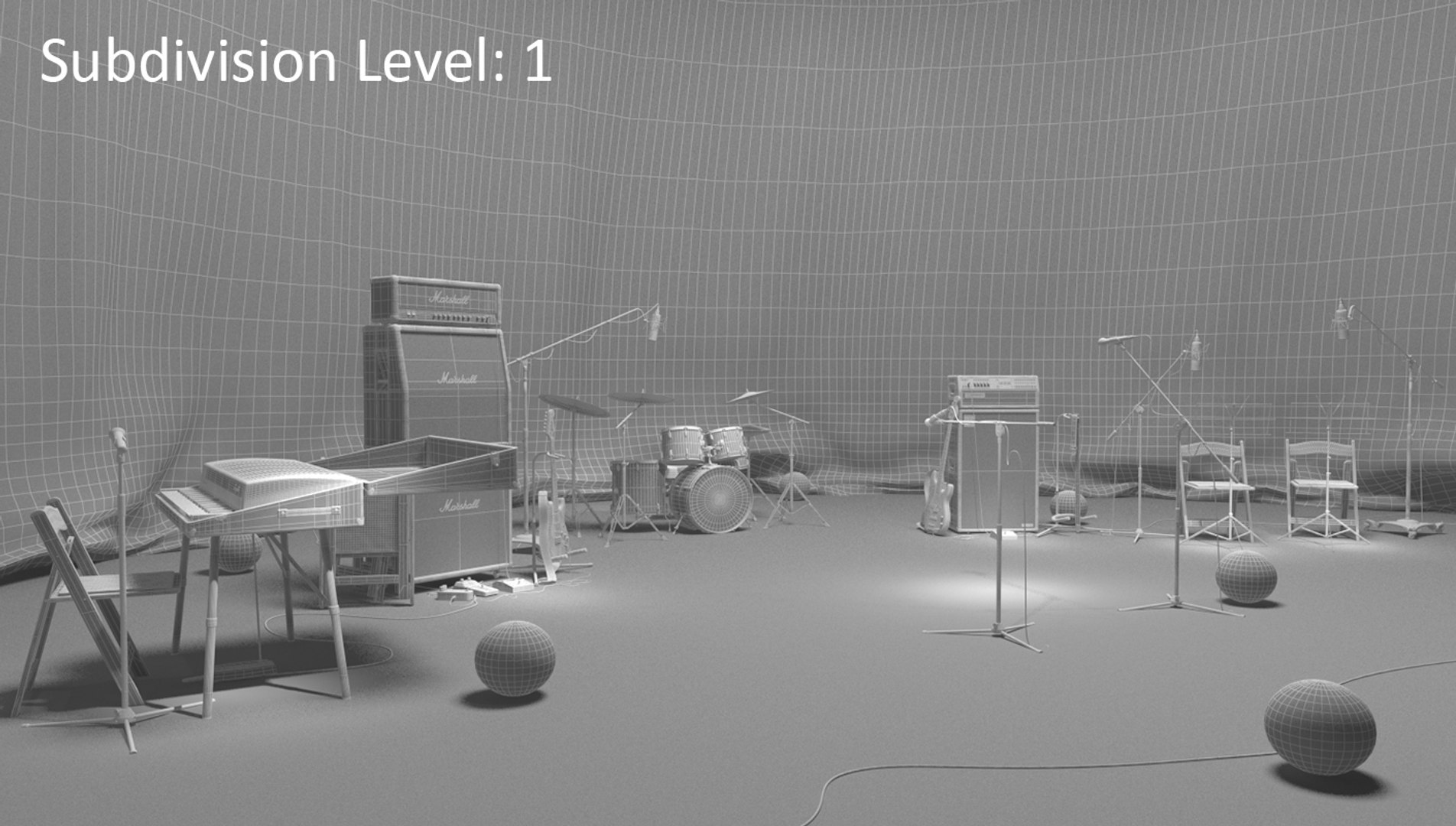 Stage Set 3d Obj