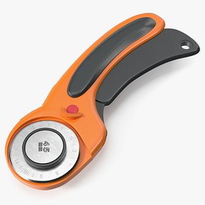 3D 45mm Rotary Cutting Knife Orange