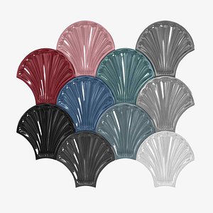 Sartoria LE CONCHIGLIE Indoor ceramic 3D Wall Cladding 3d model