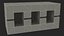 Concrete Pillar Brick 3 Slots