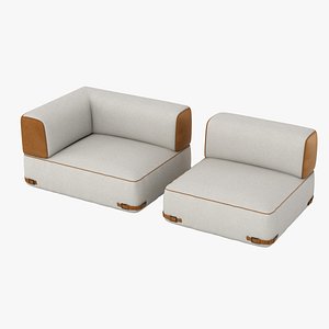 fendi soho sofa set 3d max