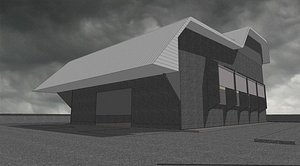Warehouse in dark tone