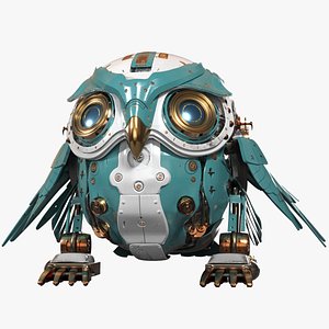 Robot Owl 3D model