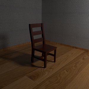 chair scene room 3D model