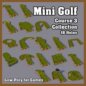 3d mini golf model
