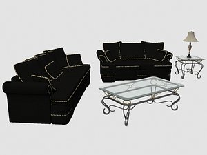 3d living room set