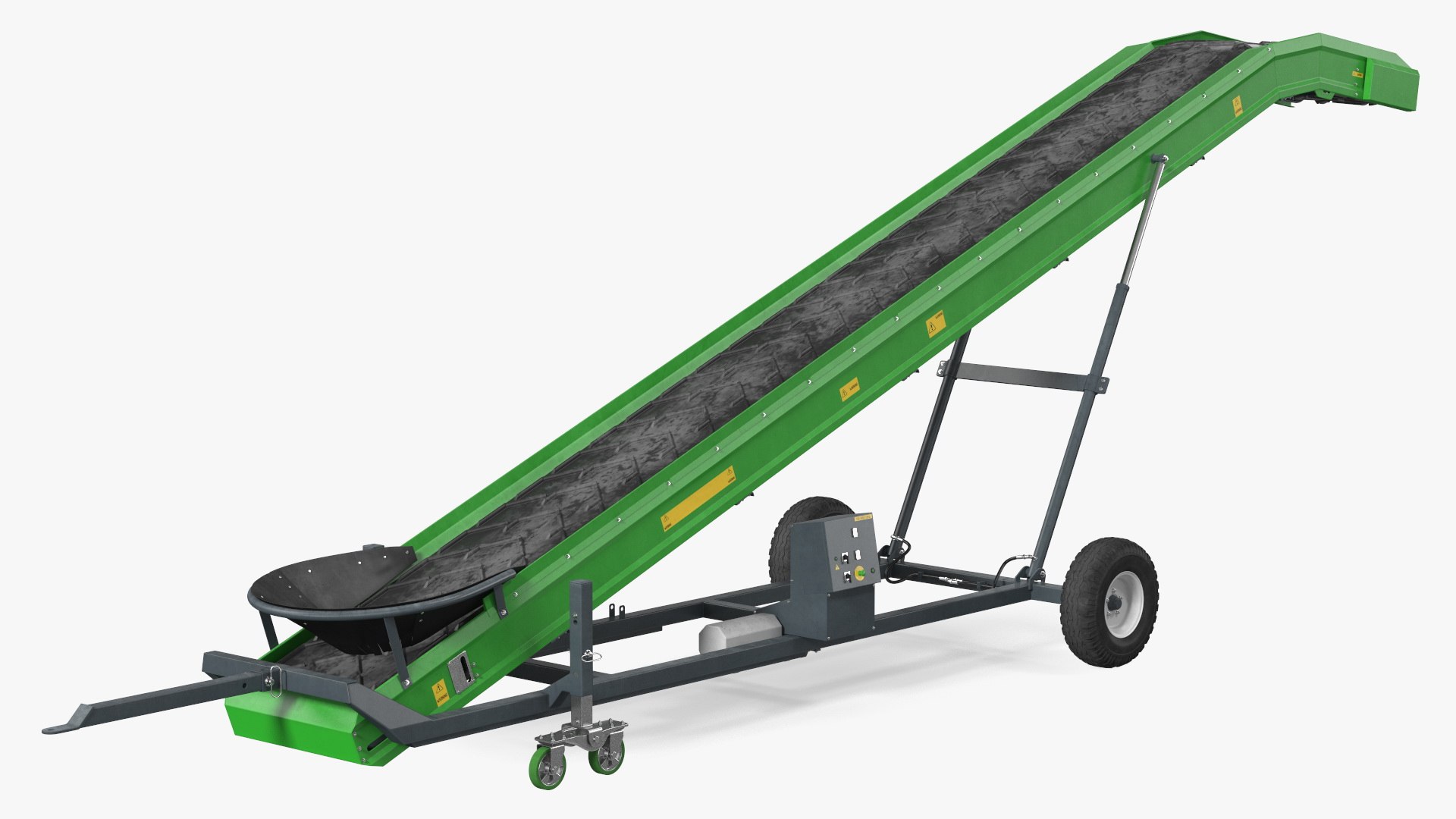 Agriculture Conveyor Belt System Dusty 3D model preview
