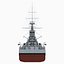 hms erin battleship royal navy 3D model