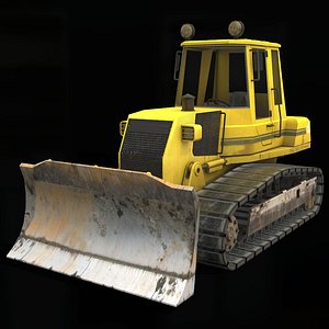 3D bulldozer model