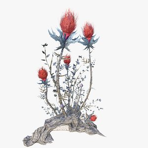Alien Plant Flower vegetation game asset foliage 3D model 3D model