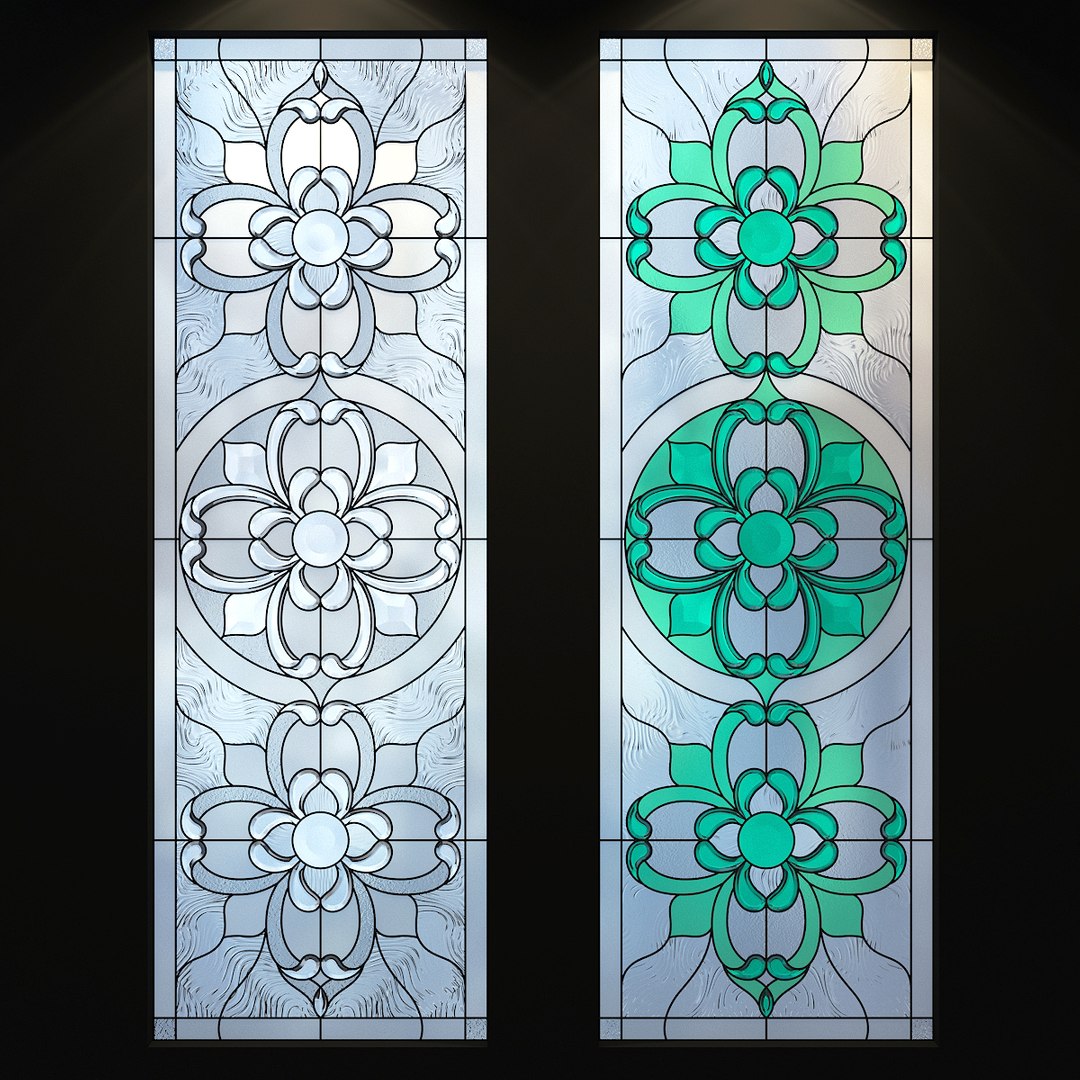 3D Model Glass Stained Stained-glass - TurboSquid 1437293