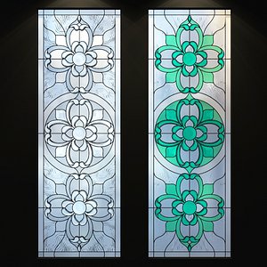 3D model glass stained stained-glass