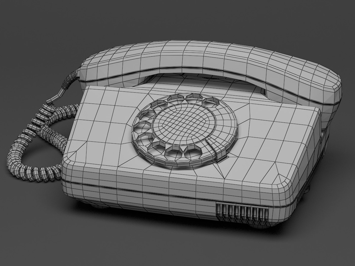 Weinlese-Telefon 3D-Modell - TurboSquid 711267