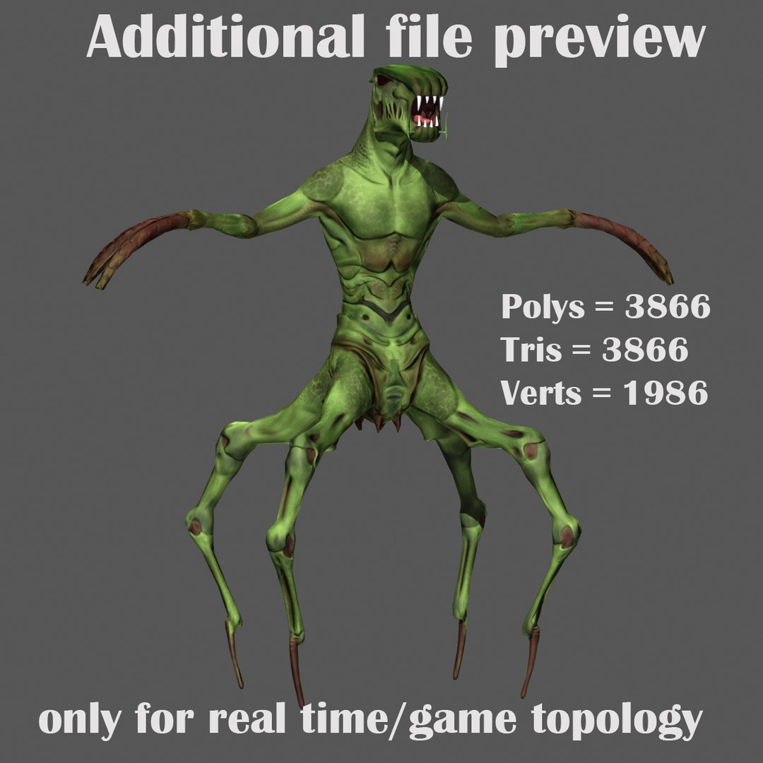 Creature Modeled Max