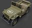 Veículo utilitário de reconhecimento do Exército Willys clássico - Modelo 3D pronto para produção
