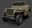 Veículo utilitário de reconhecimento do Exército Willys clássico - Modelo 3D pronto para produção