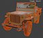 Veículo utilitário de reconhecimento do Exército Willys clássico - Modelo 3D pronto para produção