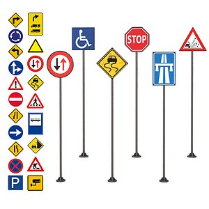 Street Sign-set 01 model