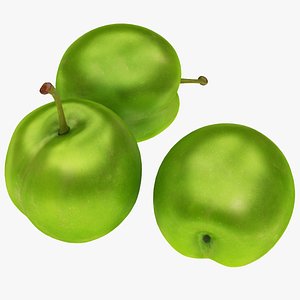 3D plum green
