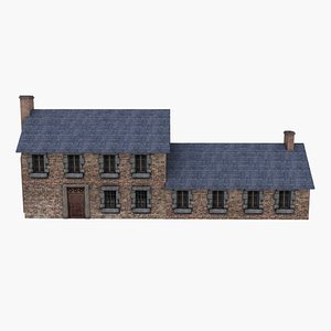 european country house 3d model