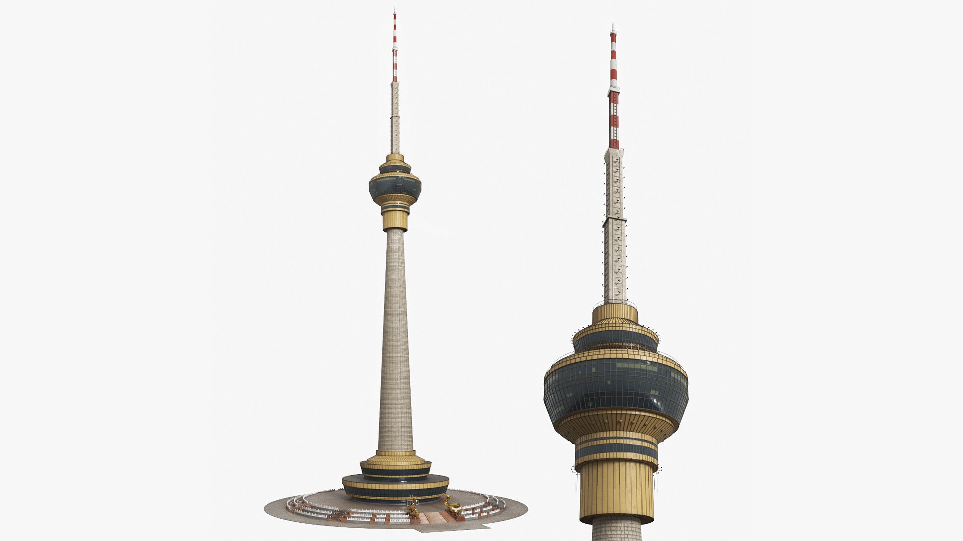 Central Radio TV Tower Beijing 3D model preview