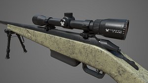 3D Sniper Ruger American Rifle - Vortex Crossfire 2 model
