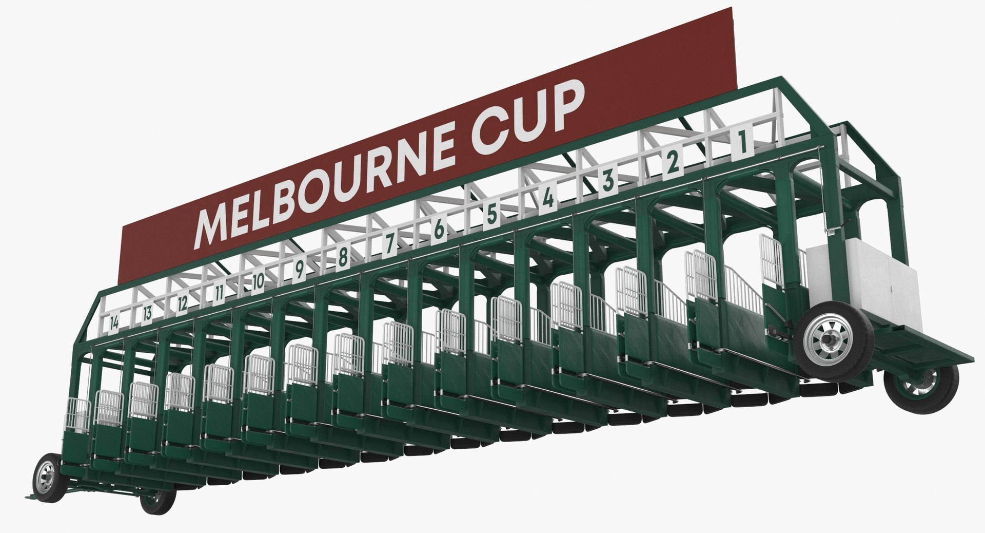 3D horse racing starting gates - TurboSquid 1647646