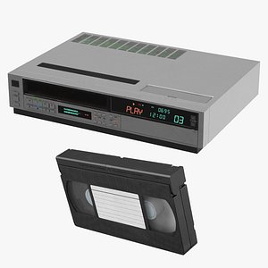 VCR Player and VHS Cassette