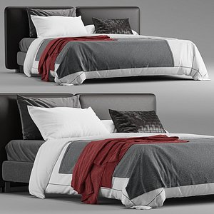 3D Minotti Tatlin bed