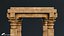 Ancient Stone Pavilion Ruin Lowpoly 3D model