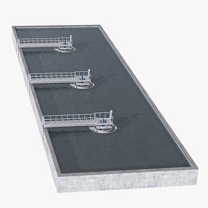 3D Wastewater Treatment Basin