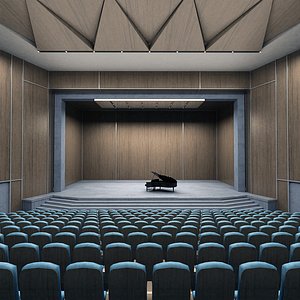 piano theater 3d model