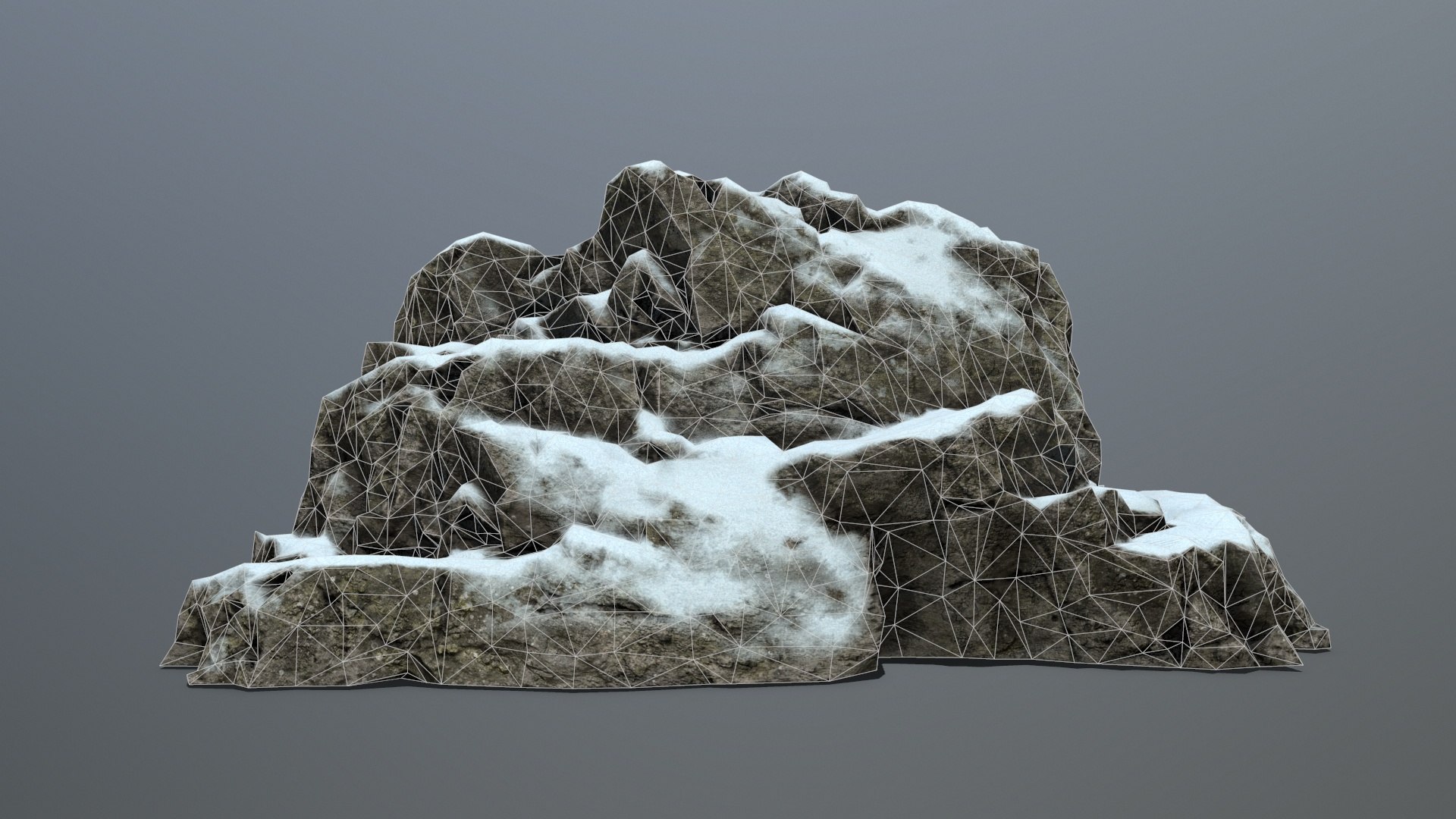 Rock Snow Model - TurboSquid 1411566