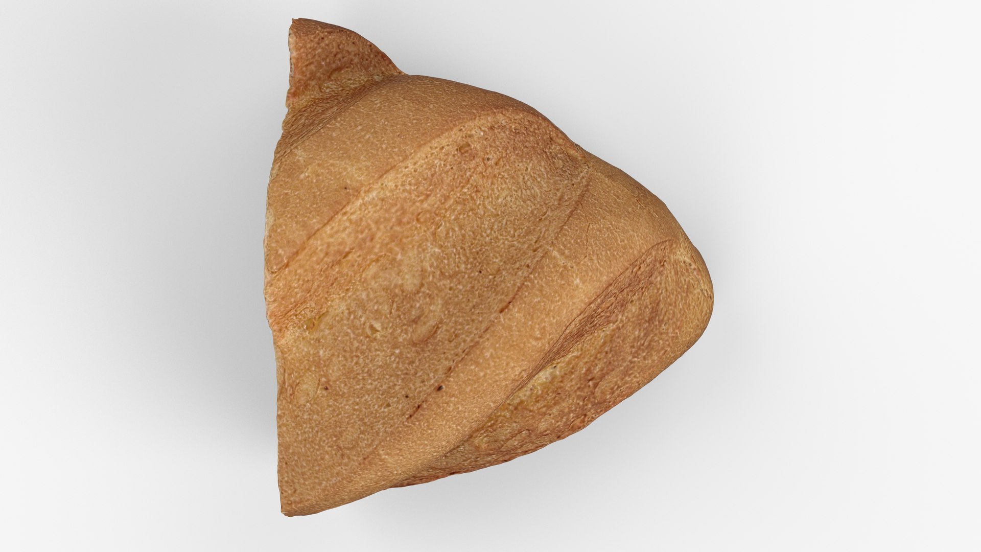 Photorealistic 3D Scan Of Half A Wheat Loaf 3D Model - TurboSquid 2228255